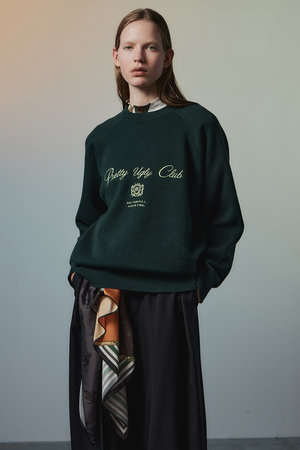 メゾンスペシャル/MAISON SPECIALの【予約販売】Pretty Ugly Club Logo Knit/Pretty Ugly Clubロゴニット(110300/110301)