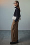 【予約販売】Feather Hem Half-Zip Top/フェザーヘムハーフジップトップ メゾンスペシャル/MAISON SPECIAL