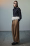 【予約販売】Feather Hem Half-Zip Top/フェザーヘムハーフジップトップ メゾンスペシャル/MAISON SPECIAL