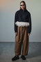 【予約販売】Feather Hem Half-Zip Top/フェザーヘムハーフジップトップ メゾンスペシャル/MAISON SPECIAL