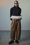 【予約販売】Feather Hem Half-Zip Top/フェザーヘムハーフジップトップ メゾンスペシャル/MAISON SPECIAL