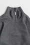 【予約販売】Feather Hem Half-Zip Top/フェザーヘムハーフジップトップ メゾンスペシャル/MAISON SPECIAL