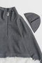 【予約販売】Feather Hem Half-Zip Top/フェザーヘムハーフジップトップ メゾンスペシャル/MAISON SPECIAL