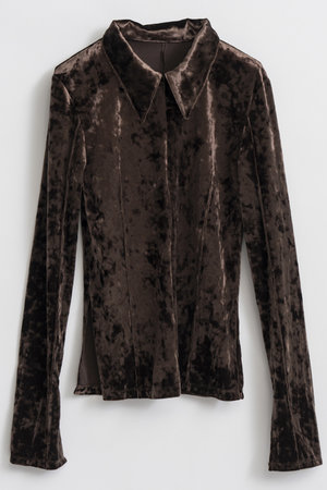 メゾンスペシャル/MAISON SPECIALのVelour Polo Shirt/ベロアポロシャツ(110100/110103)