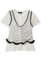 Layered Velour Top/レイヤードベロアトップ メゾンスペシャル/MAISON SPECIAL L.GRY(ライトグレー)