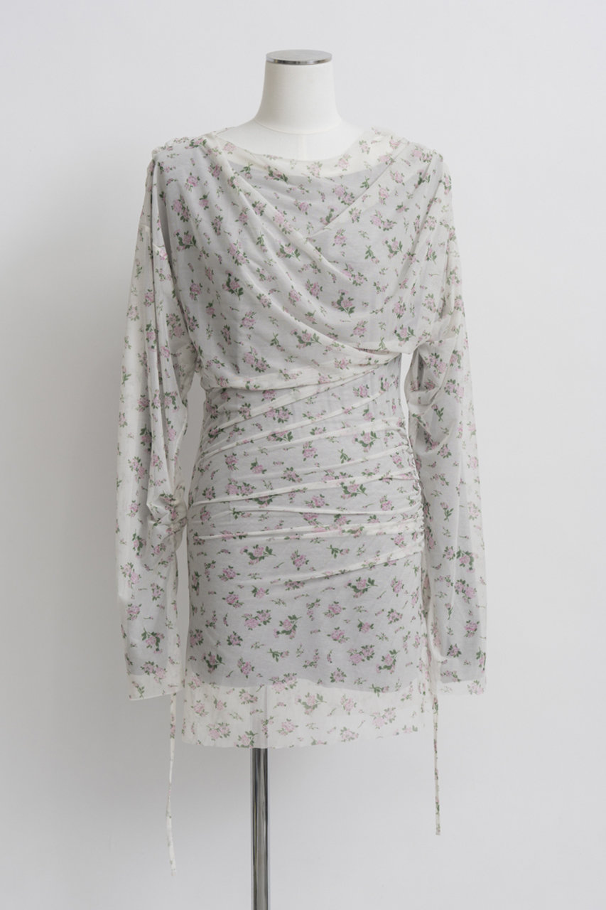 メゾンスペシャル/MAISON SPECIALの【予約販売】Sheer Layered Drape Top/シアーレイヤードドレープトップ(WHT(ホワイト)/21262415204)