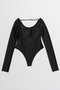Open-Neck Bodysuit/オープンネックボディスーツ メゾンスペシャル/MAISON SPECIAL BLK(ブラック)