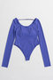 Open-Neck Bodysuit/オープンネックボディスーツ メゾンスペシャル/MAISON SPECIAL PPL(パープル)
