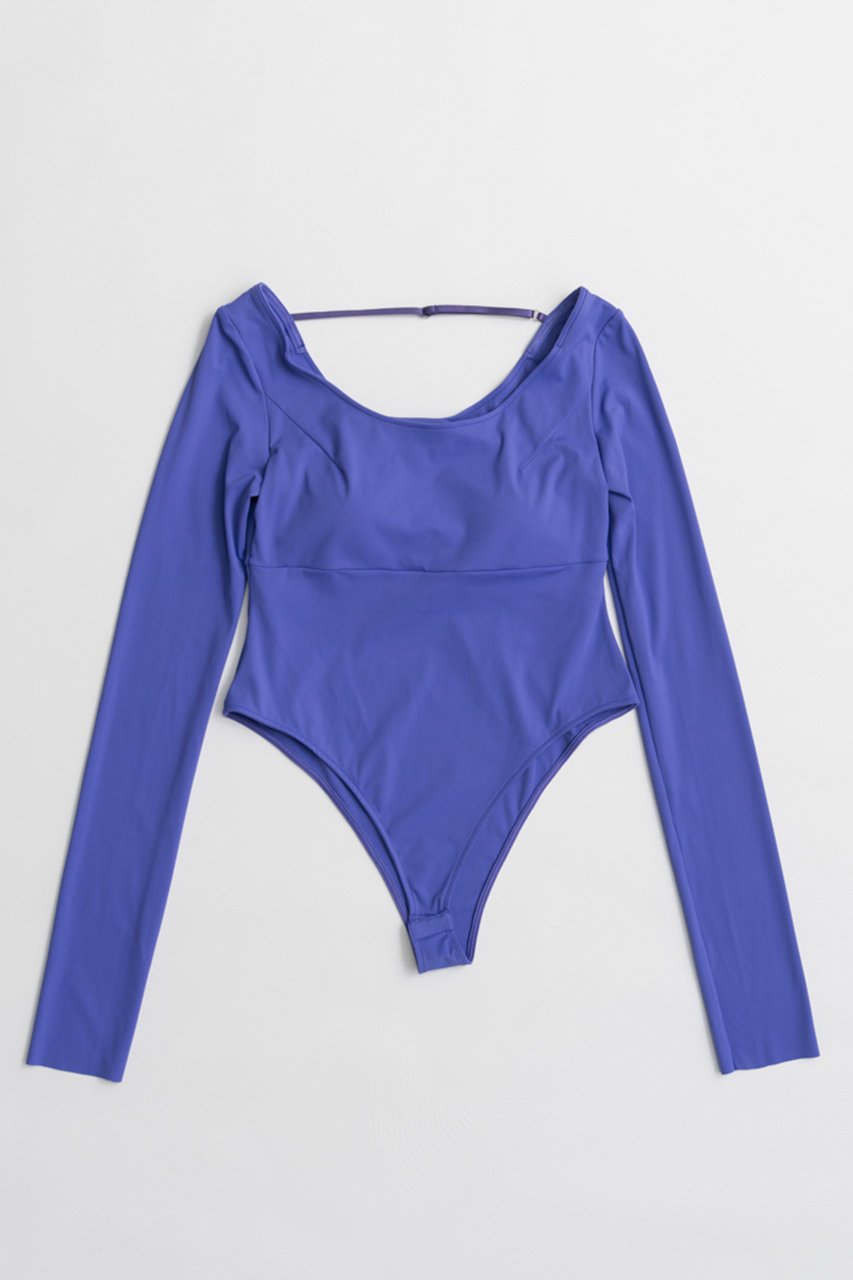 メゾンスペシャル/MAISON SPECIALのOpen-Neck Bodysuit/オープンネックボディスーツ(PPL(パープル)/21262415205)