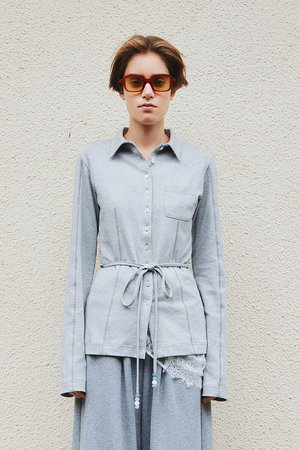 メゾンスペシャル/MAISON SPECIALの【予約販売】(Yurika Nakano Collaboration) Candy Belt Shirt/(ナカノユリカコラボ)キャンディベルトシャツ(110400/110403)