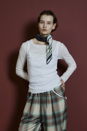 メゾンスペシャル/MAISON SPECIALの【予約販売】Layered Sheer Top/レイヤードシアーTOP(110400/110403)
