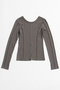 【予約販売】2WAY Cashmere Silk Blend Ribbed Top/2WAYカシミヤシルクブレンドリブTOP メゾンスペシャル/MAISON SPECIAL