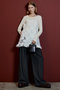 【予約販売】2WAY Cashmere Silk Blend Ribbed Top/2WAYカシミヤシルクブレンドリブTOP メゾンスペシャル/MAISON SPECIAL