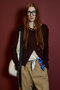 【予約販売】2WAY Cashmere Silk Blend Ribbed Top/2WAYカシミヤシルクブレンドリブTOP メゾンスペシャル/MAISON SPECIAL
