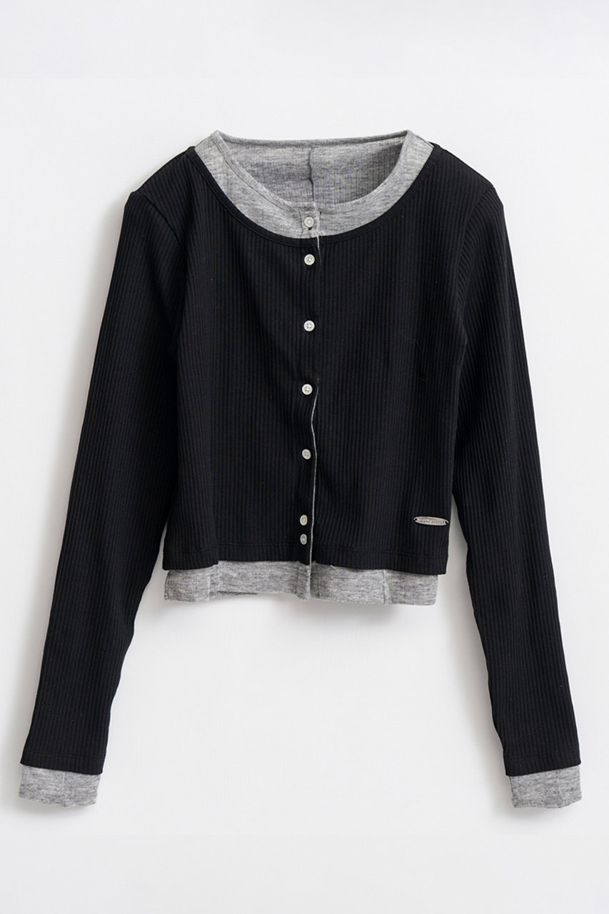 メゾンスペシャル/MAISON SPECIALの【予約販売】Reversible Cardigan/リバーシブルカーディガン(BLK(ブラック)/21262415305)