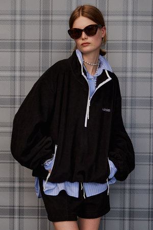 メゾンスペシャル/MAISON SPECIALの【予約販売】Half-Zip Fleece Top/ハーフジップフリーストップ(110100/110105)