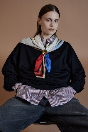 メゾンスペシャル/MAISON SPECIALの【予約販売】2WAY Off-Shoulder Sweatshirt/2WAYオフショルスウェット(110100/110105)