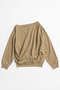 【予約販売】2WAY Off-Shoulder Sweatshirt/2WAYオフショルスウェット メゾンスペシャル/MAISON SPECIAL KHK(カーキ)