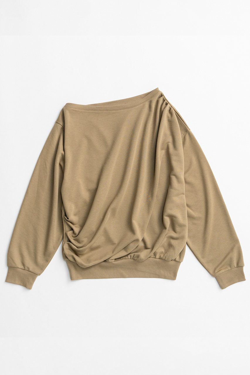 メゾンスペシャル/MAISON SPECIALの【予約販売】2WAY Off-Shoulder Sweatshirt/2WAYオフショルスウェット(KHK(カーキ)/21262415802)
