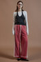 【予約販売】Border Halter Layered Off-Shoulder Top/ボーダーホルターレイヤードオフショルTOP メゾンスペシャル/MAISON SPECIAL