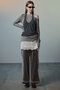 【予約販売】Border Halter Layered Off-Shoulder Top/ボーダーホルターレイヤードオフショルTOP メゾンスペシャル/MAISON SPECIAL
