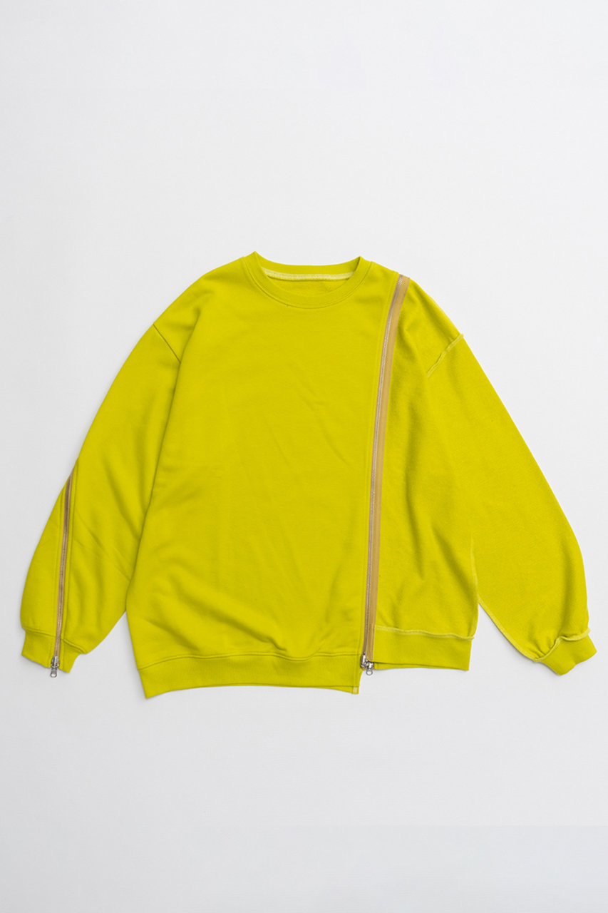 メゾンスペシャル/MAISON SPECIALの【予約販売】Reverse Zipper Sweatshirt/リバースファスナースウェット(YEL(イエロー)/21262416001)