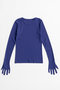 【予約販売】Glove Rib Jersey Top/グローブリブカットソートップス メゾンスペシャル/MAISON SPECIAL