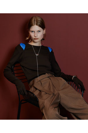 メゾンスペシャル/MAISON SPECIALの【予約販売】Glove Rib Jersey Top/グローブリブカットソートップス(110100/110103)