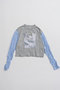 【予約販売】Washer Shirt Docking Print T-Shirt/ワッシャーシャツドッキングプリントTEE メゾンスペシャル/MAISON SPECIAL GRY(グレー)