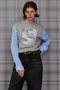【予約販売】Washer Shirt Docking Print T-Shirt/ワッシャーシャツドッキングプリントTEE メゾンスペシャル/MAISON SPECIAL