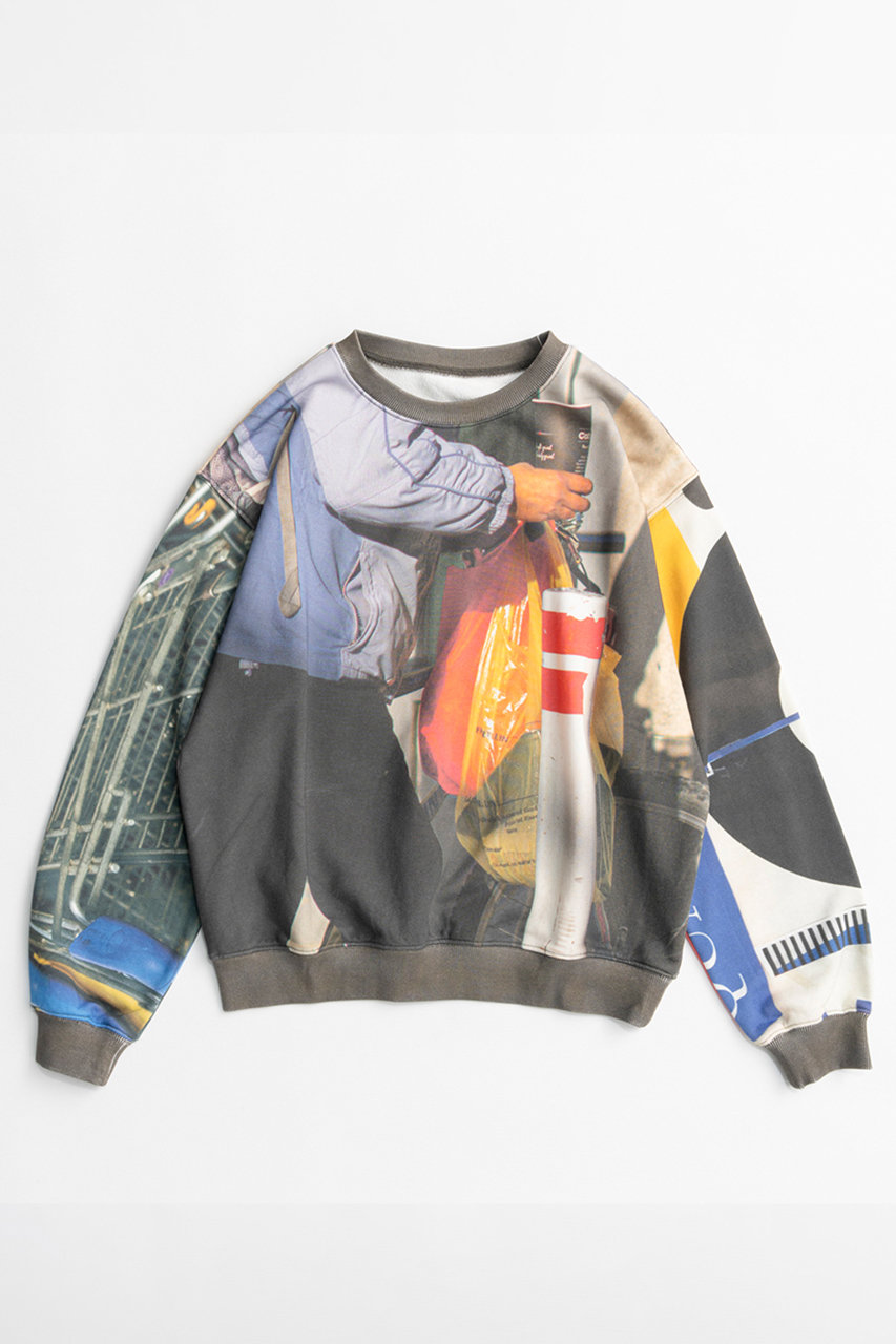 メゾンスペシャル/MAISON SPECIALの【予約販売】Cityscape Photo Sweatshirt Top/シティスケイプフォトスウェットトップ(BLU(ブルー)/21262416004)