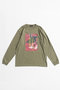 Blurred Emotion Logo Print Long Sleeve T-Shirt/BlurredEmotionロゴプリントロンTEE メゾンスペシャル/MAISON SPECIAL KHK(カーキ)