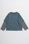 Double Border T-Shirt/ダブルボーダーTシャツ メゾンスペシャル/MAISON SPECIAL GRN(グリーン)