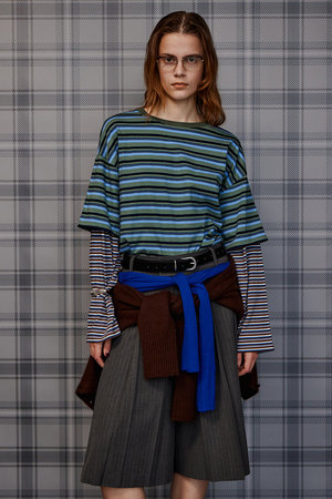 メゾンスペシャル/MAISON SPECIALのDouble Border T-Shirt/ダブルボーダーTシャツ(110100/110103)