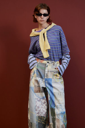 メゾンスペシャル/MAISON SPECIALのDouble Border T-Shirt/ダブルボーダーTシャツ(110100/110103)