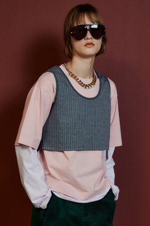 メゾンスペシャル/MAISON SPECIALのMulti-Fabric Layered T-Shirt/マルチファブリックレイヤードTシャツ(110100/110103)