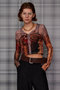 【予約販売】City Photo Print Sheer Cardigan/シティフォトプリントシアーカーデ メゾンスペシャル/MAISON SPECIAL