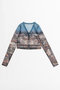 【予約販売】City Photo Print Sheer Cardigan/シティフォトプリントシアーカーデ メゾンスペシャル/MAISON SPECIAL