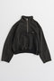 【予約販売】Short Half-Zip Sweatshirt/ショートハーフジップスウェット メゾンスペシャル/MAISON SPECIAL C.GRY(チャコールグレー)