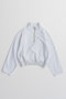 【予約販売】Short Half-Zip Sweatshirt/ショートハーフジップスウェット メゾンスペシャル/MAISON SPECIAL L.GRY(ライトグレー)