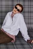 Short Half-Zip Sweatshirt/ショートハーフジップスウェット
