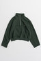 【予約販売】Short Half-Zip Sweatshirt/ショートハーフジップスウェット メゾンスペシャル/MAISON SPECIAL GRN(グリーン)