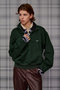 【予約販売】Short Half-Zip Sweatshirt/ショートハーフジップスウェット メゾンスペシャル/MAISON SPECIAL