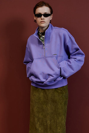 メゾンスペシャル/MAISON SPECIALの【予約販売】Short Half-Zip Sweatshirt/ショートハーフジップスウェット(110100/110105)