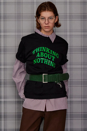 メゾンスペシャル/MAISON SPECIALの【予約販売】THINKING ABOUT NOTHING Logo T-Shirt/THINKING ABOUT NOTHING ロゴTシャツ(110100/110102)