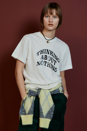 メゾンスペシャル/MAISON SPECIALの【予約販売】THINKING ABOUT NOTHING Logo T-Shirt/THINKING ABOUT NOTHING ロゴTシャツ(110100/110102)