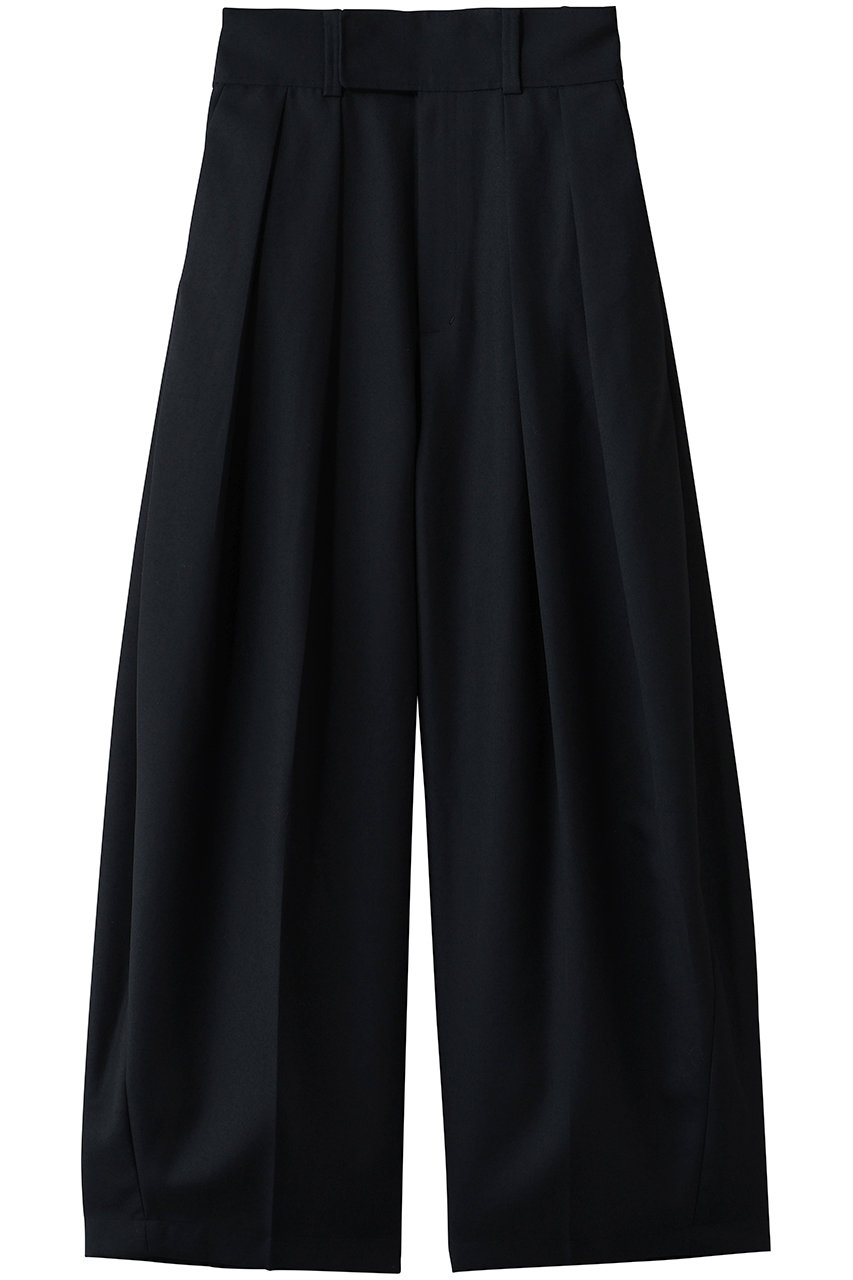 メゾンスペシャル/MAISON SPECIALのTwo-Tuck Cocoon Pants/2タックコクーンパンツ(NVY(ネイビー)/21262465201)