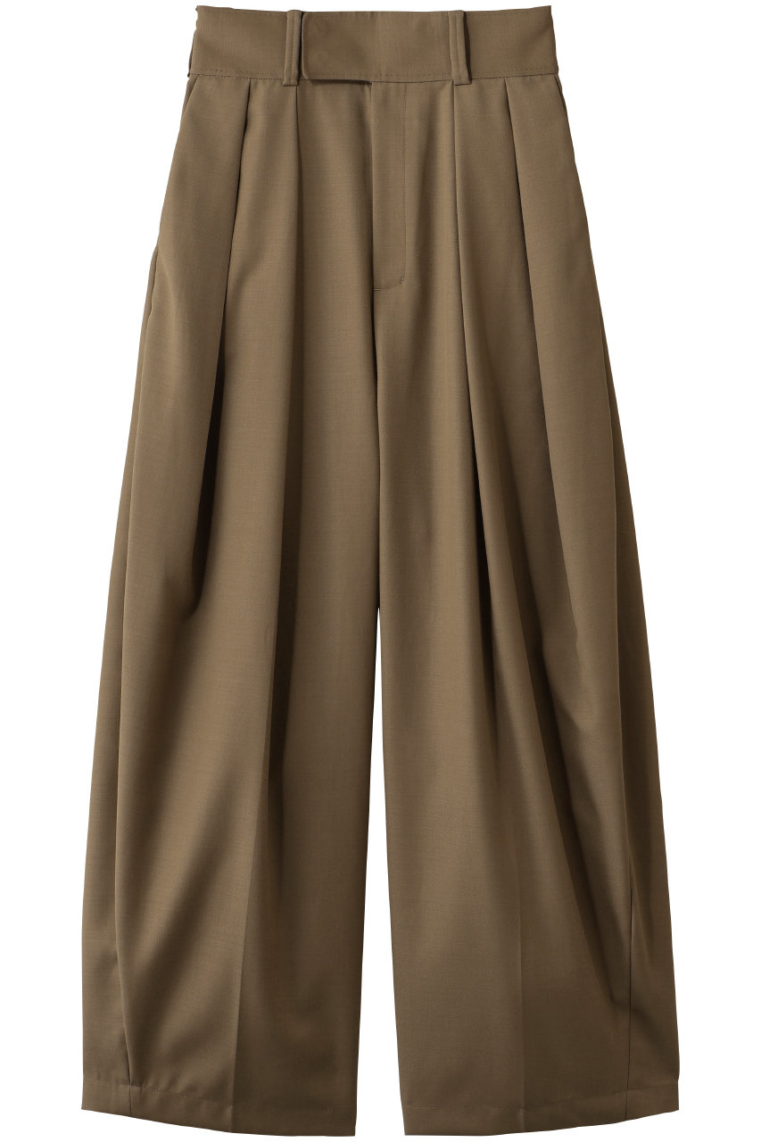 メゾンスペシャル/MAISON SPECIALのTwo-Tuck Cocoon Pants/2タックコクーンパンツ(CML(キャメル)/21262465201)