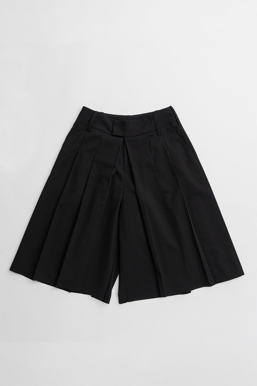 メゾンスペシャル/MAISON SPECIALのPleated Shorts/プリーツショートパンツ(BLK(ブラック)/21262465202)