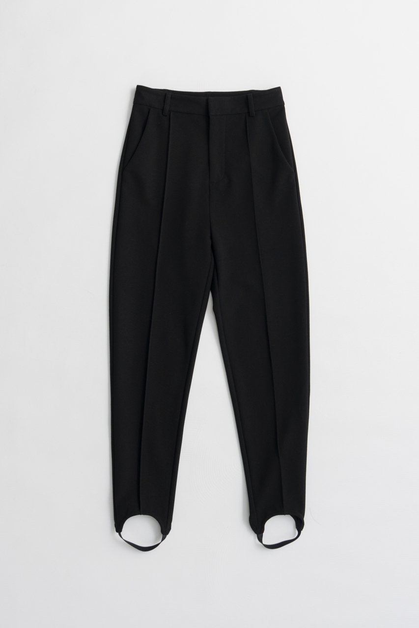 メゾンスペシャル/MAISON SPECIALのPintuck Stretch Stirrup Pants/ピンタックストレッチトレンカ(BLK(ブラック)/21262465206)